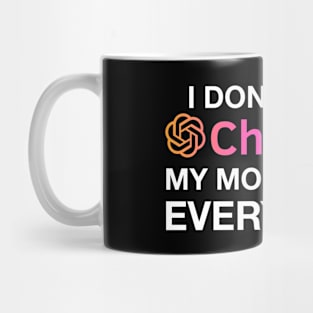 Mom Chat GPT Ai Mothers Day Design, Funny Computer Robotics System Information Gifts Mug